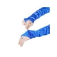 thumbnail image 4 of Guantes de satén largos hasta el codo sin dedos para mujer INSPIRE CHIC de los años 1920 con bucle para el dedo, talla única, azul, 4 of 6