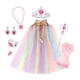 thumbnail image 1 of Conjunto de disfraz de princesa Capa de princesa Conjunto de capa de princesa Disfraz de princesa para niños Color, 1 of 9