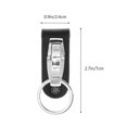 thumbnail image 2 of icolorfuled Men's Leather Belt Keychain Key Ring Color Protection DIY Keychain Plating Hanging Pendant Leather Seat Stainless Steel Belt Key Chain, 2 of 6