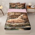 thumbnail image 3 of Homewish Animal Capybara Zipper Twin Comforter Sets with Fitted Sheet and 2 Pillowcases for Boys Girls,Japanese Style Zipper Bedding Set,4-Piece,Pink Reversible, 3 of 6