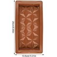 thumbnail image 4 of Silicone Chocolate Bar Mold, Heat-Resistant, Non-Stick, Deep Design for Desserts, Candy Making, 4 of 5