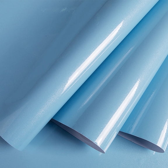 Namzi Self-Adhesive Stick Wallpaper 40x100cm Decorative PVC Wall Paper for Kitchen, Bathroom, Living Room Wall Stickers,Blue