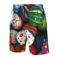 thumbnail image 4 of Adobk Easter Egg Print Men's Swim Trunks Hawaiian Bathing Suit Swimsuits Beach Shorts with Pockets-3X-Large, 4 of 6