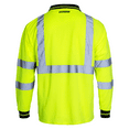 thumbnail image 3 of JORESTECH Hi-Vis Long Sleeve Safety Polo Shirt, ANSI Class 3 (Yellow, 3XL), 3 of 9