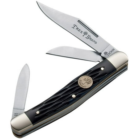 Boker TS Medium Stockman Jigged Black Knife