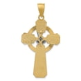 thumbnail image 4 of 14k Gold Two-tone and Rhodium St. Patrick Celtic Cross Pendant Charm, 4 of 4