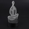 thumbnail image 4 of Luz nocturna Soporte de base ABS Lámpara con patrón de yoga Interruptor táctil (negro con control remoto), 4 of 8