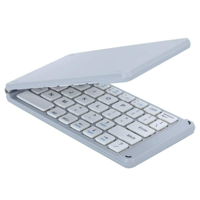 Teclado inalámbrico Bluetooth para múltiples dispositivos con atajos personalizables, delgado y portátil, teclado fácil de cambiar