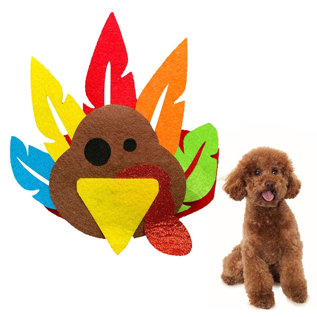 Thanksgiving Turkey Drumstick Dog Headband for Medium and Large Dogs RYPET Dog Turkey Costume 
