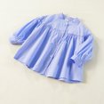 thumbnail image 4 of Edvintorg 1-8 Years Shirts for Girls Spring Fall Girls Tops Long Sleeve Fashion Solid Color Stand-Up Collar Cute Shirt with Button Kids Clothes Girls, 4 of 4