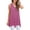 Bm02-Purple Red, variant on Womens Summer Casual T-Shirt V-Neck Sleeveless Tunic Tops for Leggings Loose Blouse Shirt