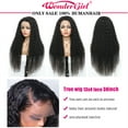 thumbnail image 5 of 13x4 Deep Wave Lace Front Wigs Human Hair For Woman Nature Black 30" 250 Density, 5 of 10
