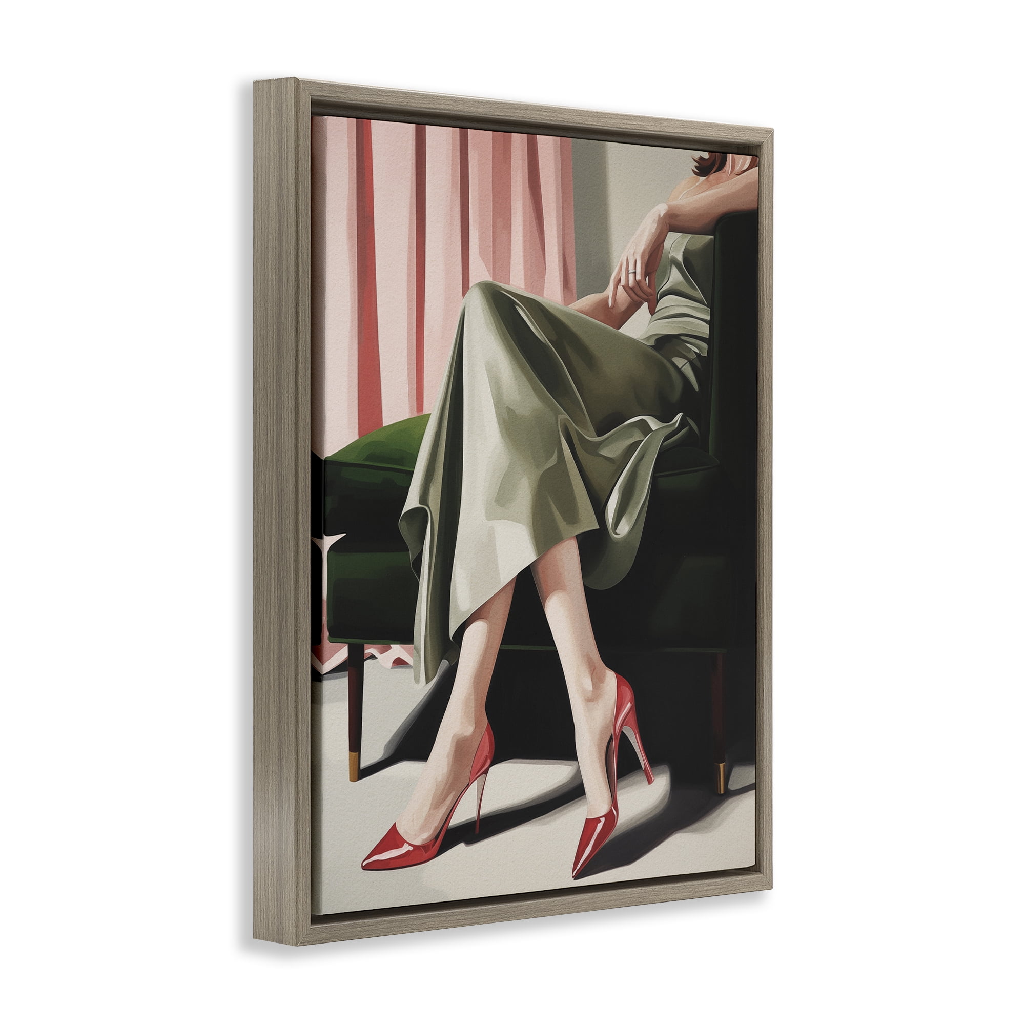 Stupell Industries Waiting For The Guests Brown Framed Floater Canvas Wall Art, design by Andreas Magnusson