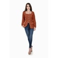 thumbnail image 4 of Blusa con botones metalicos Roman Fashion /Juvenil, 1912 (Chedron) cafe G, 4 of 4