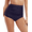 Navy, variant on Firpearl Women's Retro High Waisted Bikini Bottoms Ruched Swimsuit Bottom Swim Shorts