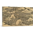thumbnail image 1 of ARTCANVAS Five Hundred Arhats Canvas Art Print by Jakuchu Ito - Size: 60" x 40" (1.50" Deep) (3-Piece), 1 of 9