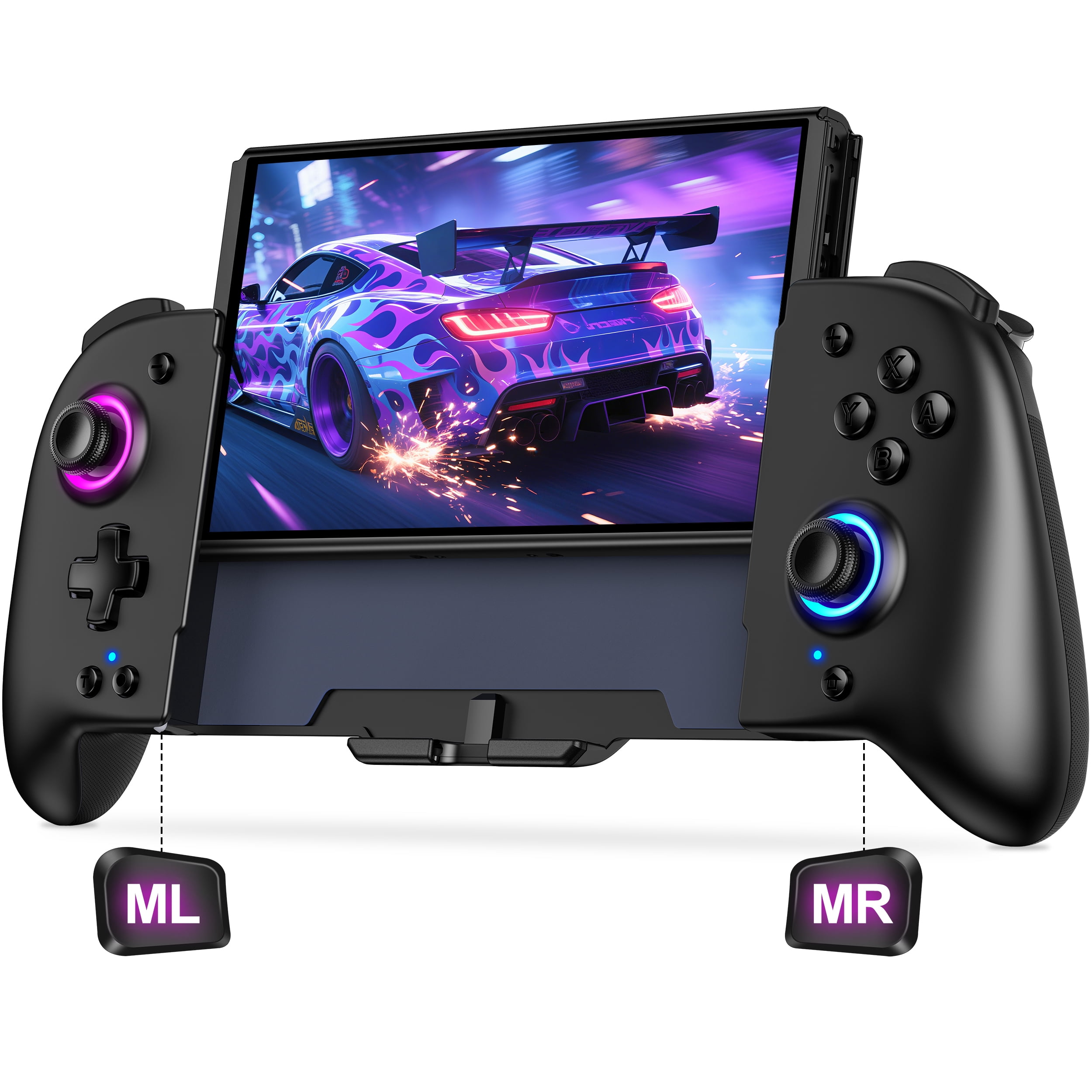 Beboncool, Controller Grip, Hall Effect Joysticks, RGB Lighting