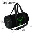 thumbnail image 4 of Sports Tote Fitness Bag Unisex Fitness Sports Bag Travel Bag Suitable for Travel Sports Fitness and Exercise Simple Design Little Green Man, 4 of 6
