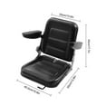 thumbnail image 4 of Universal Seat with Adjustable Backrest for Forklift Garden Tractor Lawn Mower, 4 of 13