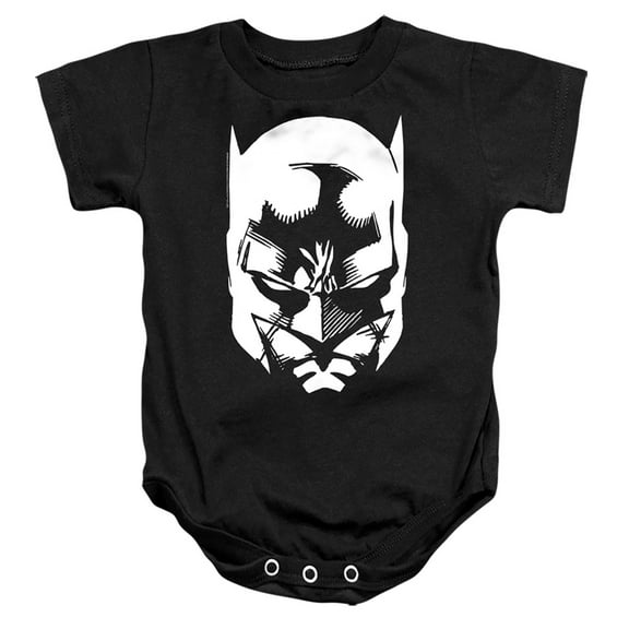 Batman Batman Lines Unisex Infant Snap Suit for Baby (12 Months) Black