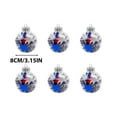 thumbnail image 3 of HongHeng 4th of July Tree Decorations, 6Pcs Memorial Day Ornaments for Small Tree, Patriotic Clear Shatterproof Hanging Flag Ornament for Independence Day, American Party, 3 of 9