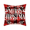 thumbnail image 4 of Housses de Coussin de Noël, Housses de Coussin de Noël, Décoration de Noël Intérieure, Coussin de Noël, Housse de Coussin Flocon de Neige Père Noël Décoratif en Lin, 4 of 9