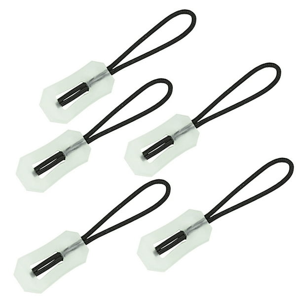 5/10 Uds. Cremalleras luminosas cremalleras Kit de tirador de cremallera portátil marcadores reutilizables