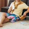 thumbnail image 5 of Sikiie Colorful Donut Mens Pajama Shorts, Lightweight Lounge Pant with Pockets Soft Sleep Pj Shorts for MenX-Large, 5 of 6
