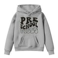 thumbnail image 2 of Girls Hoodies Girls Sweatshirts Kids Girls Sports Shirt Boy Girl First Day Of School Casual Hoodie Pullover In My Preschool Shirt Kindergarten Hooded Sweatshirt With Pocket Suitable For Teen, 2 of 3