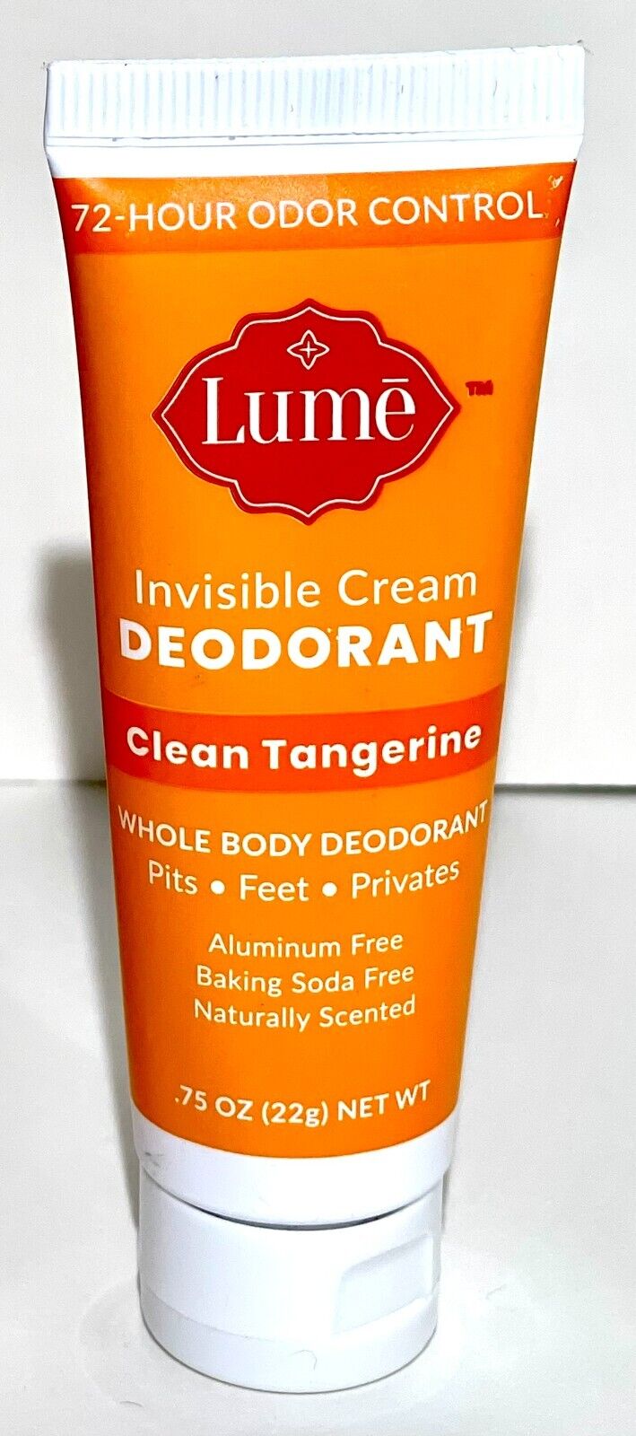 Tangerine LUME WHOLE BODY DEODORANT CREAM 0.75 OZ Mini Sample Size