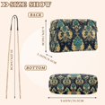 thumbnail image 4 of FORMRS Women Crossbody Purse with Chain Strap Vegan Leather Shoulder Handbag, Green Peacock Pattern, 4 of 7