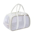 thumbnail image 3 of Bolsa de viaje para mascotas, bolsa transportadora para gatos, cómoda, transpirable, para exteriores, suministros para mascotas, bolsa transportadora para cachorros, perros 44x23x28cm, 3 of 8