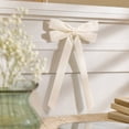 thumbnail image 5 of White Christmas Velvet Ribbon Bows 10 Pack Pre Tied Long Tail Fabric Bow Ornaments for Christmas Tree Wreath Decor 12.4 x 1 In, 5 of 5