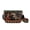 Bear American Flag Aztec Maple Leaf, variant on Crow Rose Floral Print PU Leather Crossbody Bags for Women Crossbody Purse with Adjustable Strap Zipped Pockets Handbag Shoulder Bag