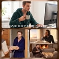 thumbnail image 4 of VULCANODON Mens Robe Big and Tall with Hood,Full Length Plush Robe for Men Long Fleece Bathrobe（Burgundy, XX-Large-3X-Large）, 4 of 6