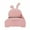 Pink-1, variant on Aukfa Twin Upholstered Bed Frame, Princess Bed with Bunny Ears Headboard for Kids, Pink