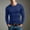 Navy, variant on Mens Tops Crew Neck Slim Fit T Shirts for Man Basic Solid Color Long Sleeve Stretchy Men Clothes for Weekend Coffee Runs and Casual S-3XL