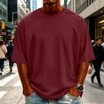 thumbnail image 2 of Enjoytime Mens T-Shirts Lightweight Crew Neck Short Sleeve Shirt Summer Oversized Casual Basic Tee Tops, 2 of 5