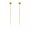 Gold, variant on 925 Sterling Silver Bead Ball Ear Threader Thread Through Earrings A1596-Black