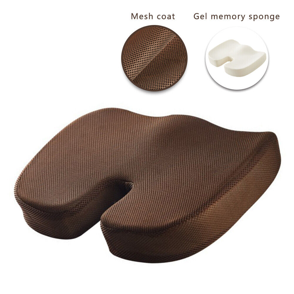Memory Foam Coccyx Tailbone Seat Cushion Orthopedic NonSlip Car Chair