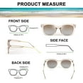 thumbnail image 3 of FEISEDY Square Polarized Sunglasses Women Men Retro Trendy Shades UV400 Lenses B2624, 3 of 7