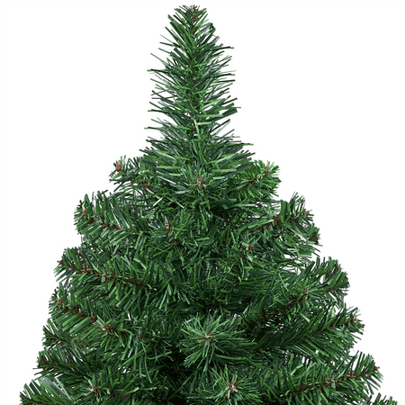 Topeakmart 3ft Prelit Tabletop Christmas Tree with 50 LED Warm Toned Lights Red Berries, Green
