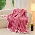 thumbnail image 1 of Up to 30% OFF,Velvet Throw Blanket, Flannel Couch Cover, Soft Warm Texture, Checkered Pattern, All-Season Comfort, Lightweight Design, For Sofa Bed, Home Decor, Daily Use, Durable Fabric Yhsdtq, 1 of 8
