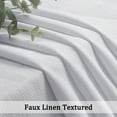 thumbnail image 5 of OVZME Bethany Faux Linen White Curtains 84 Inches Long 2 Panels Set, Solid Soft Airy Light Filtering Slub Textured Farmhouse Window Treatments with Rod Pocket for Living Room Bedroom, 40Wx84L Inch, 5 of 9