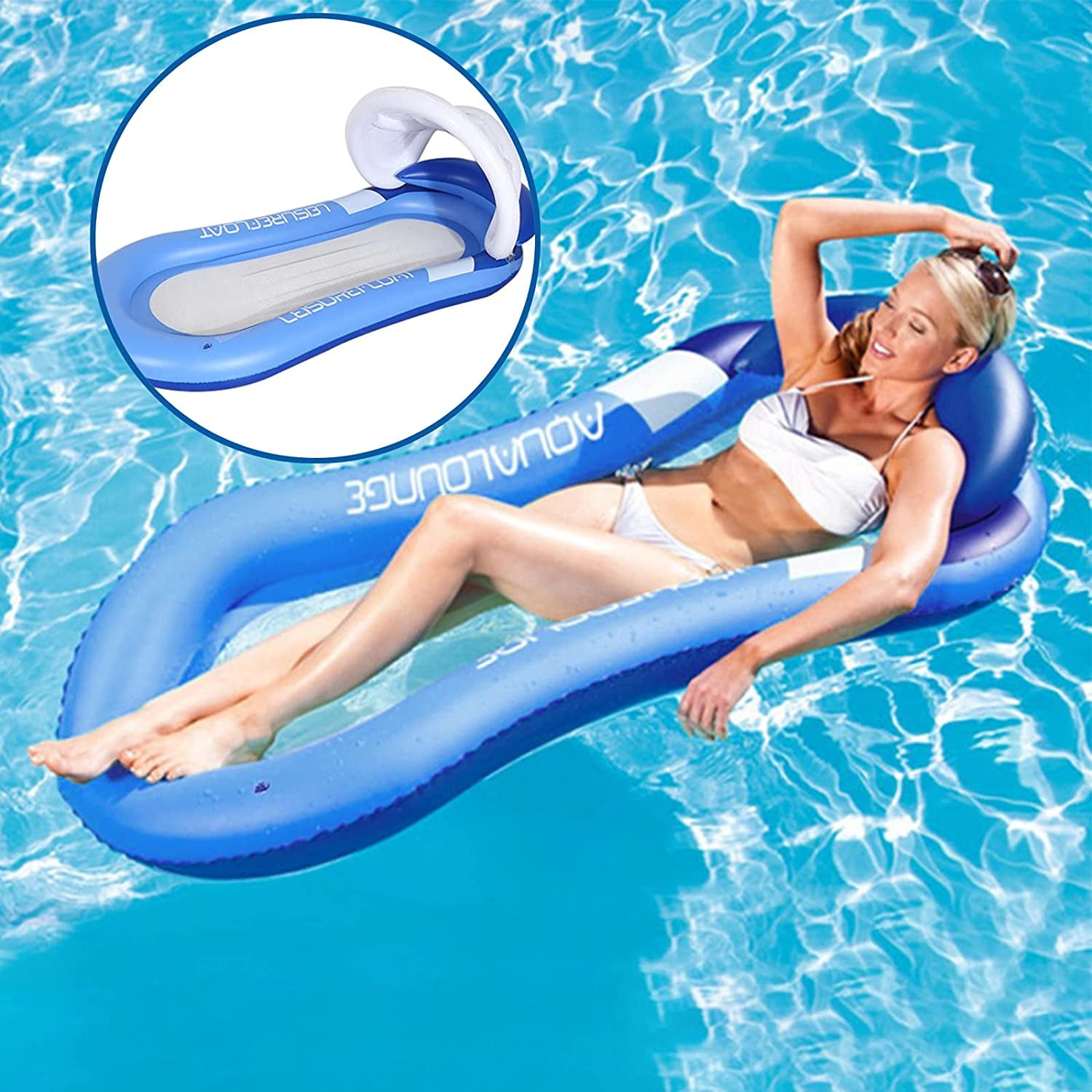Details about   Pool Inflatable Lilo Float Swimming Lounger Beach Mat Bed Swim 