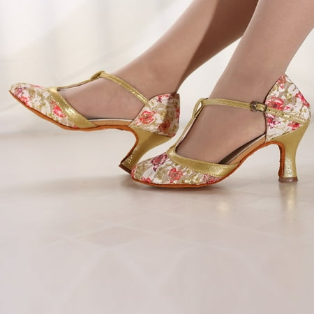 

FZM Women shoes Fashion Women Dancing Rumba Waltz Prom Ballroom Latin Dance Sandals Shoes