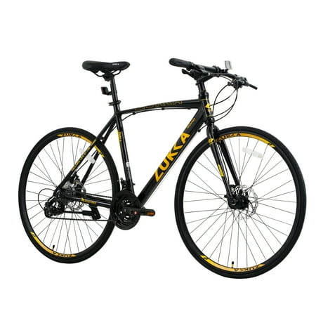 XNGGNG 24 Speed Hybrid bike Disc Brake 700C Road Bike For men women‘s City Bicycle