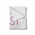 thumbnail image 2 of Eat Dessert First Soft Flannel Fleece Throw Blanket, Simple Lettering Words and Realistic Drawn Tasty Cupcake Print, Cozy Plush for Indoor and Outdoor Use, 50" x 60", Multicolor, by Ambesonne, 2 of 6