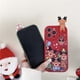 thumbnail image 4 of Funda navideña de oso 3D de Papá Noel para iPhone 16 15 14 13 11 12 Pro Max XR X XS Max 7 8 Plus SE 2020, funda trasera de silicona suave, 4 of 4