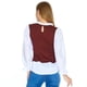 thumbnail image 3 of Blusa Doble Prenda Mujer Casual Formal Manga Larga Vino vino 3EG Incógnita 330630, 3 of 5